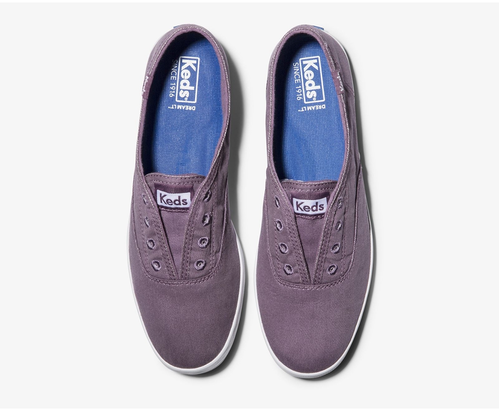 Slip Ons Keds Mujer Morados - Chillax Washable - 6541-ZSYDO